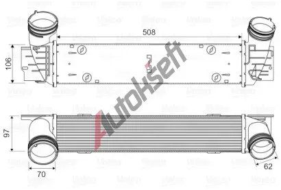 VALEO Chladič vzduchu intercooler VA 818594, 818594 VALEO Chladič vzduchu intercooler VA 818594, 818594