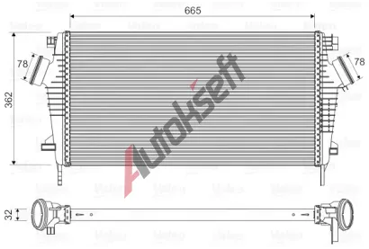 VALEO Chladi vzduchu intercooler VA 818603, 818603