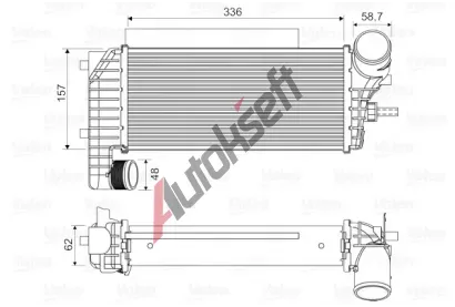 VALEO Chladi vzduchu intercooler VA 818604, 818604