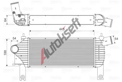VALEO Chladi vzduchu intercooler VA 818608, 818608