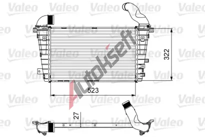 VALEO Chladi vzduchu intercooler VA 818615, 818615
