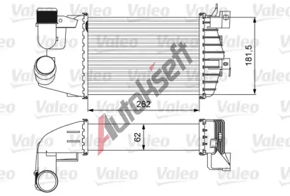 VALEO Chladi vzduchu intercooler VA 818627, 818627