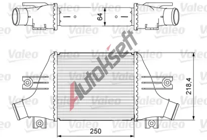 VALEO Chladi vzduchu intercooler VA 818638, 818638