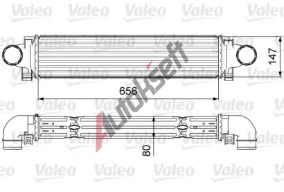 VALEO Chladič vzduchu intercooler VA 818646, 818646 VALEO Chladič vzduchu intercooler VA 818646, 818646