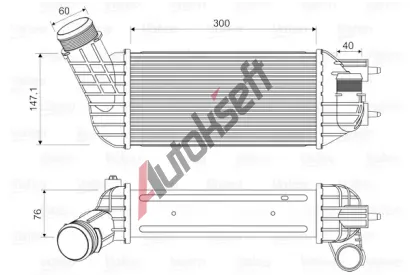 VALEO Chladi vzduchu intercooler VA 818652, 818652