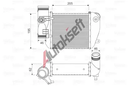 VALEO Chladi vzduchu intercooler VA 818653, 818653