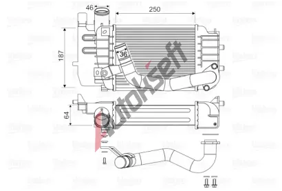 VALEO Chladi� vzduchu intercooler VA 818655, 818655
