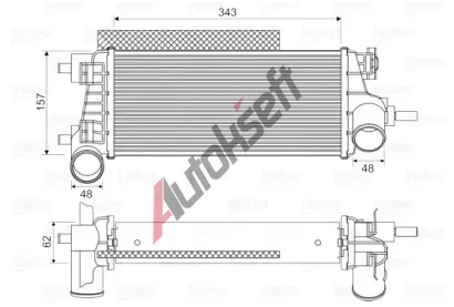 VALEO Chladi vzduchu intercooler VA 818667, 818667