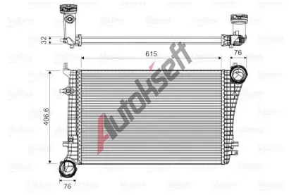 VALEO Chladi vzduchu intercooler VA 818675, 818675