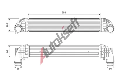 VALEO Chladič vzduchu intercooler VA 818698, 818698 VALEO Chladič vzduchu intercooler VA 818698, 818698