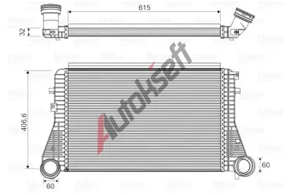 VALEO Chladi vzduchu intercooler VA 818795, 818795