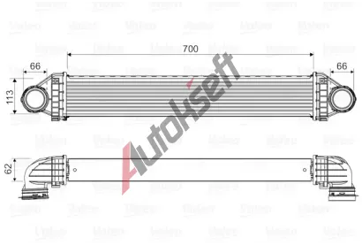 VALEO Chladi vzduchu intercooler VA 818806, 818806