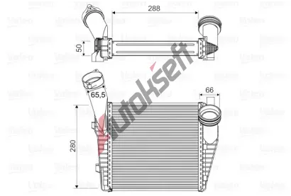 VALEO Chladi vzduchu intercooler VA 818814, 818814