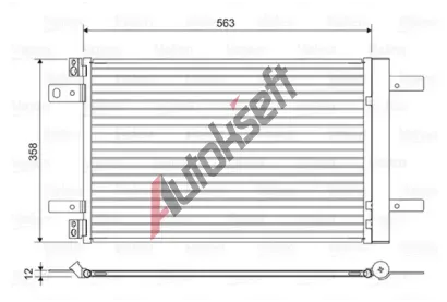 VALEO Kondenztor klimatizace VA 822550, 822550