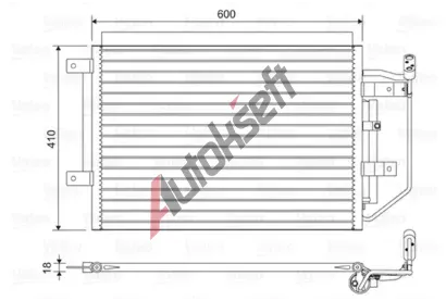 VALEO Kondenztor klimatizace VA 822556, 822556