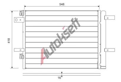 VALEO Kondenztor klimatizace VA 822564, 822564