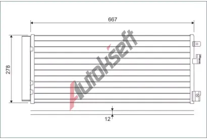VALEO Kondenztor klimatizace VA 822574, 822574