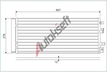 VALEO Kondenztor klimatizace VA 822575, 822575