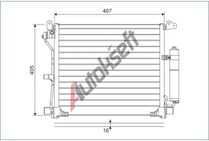 VALEO Kondenztor klimatizace VA 822579, 822579