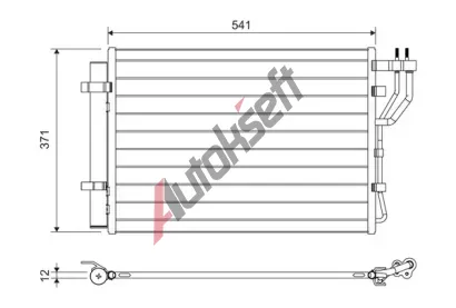 VALEO Kondenztor klimatizace VA 822582, 822582