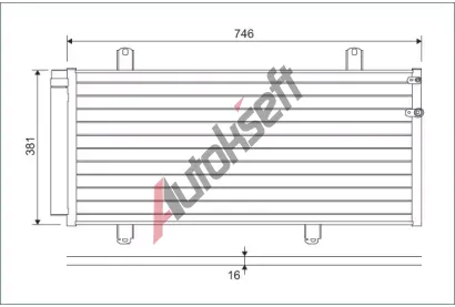 VALEO Kondenz�tor klimatizace VA 822584, 822584