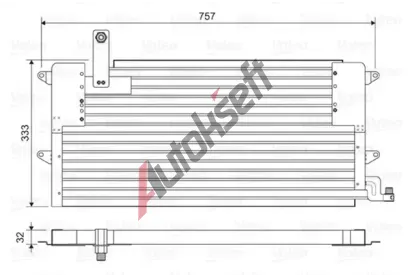 VALEO Kondenztor klimatizace VA 822586, 822586