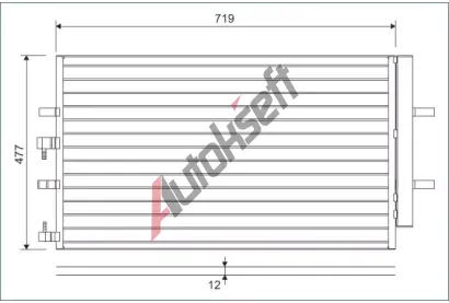 VALEO Kondenztor klimatizace VA 822590, 822590
