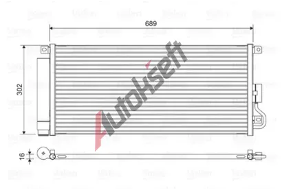 VALEO Kondenztor klimatizace VA 822592, 822592