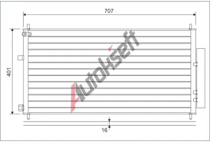 VALEO Kondenztor klimatizace VA 822593, 822593