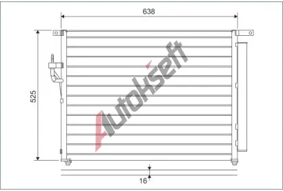VALEO Kondenztor klimatizace VA 822603, 822603