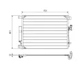 Kondenztor klimatizace VALEO ‐ VA 822605
