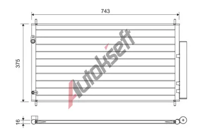 VALEO Kondenztor klimatizace VA 822606, 822606