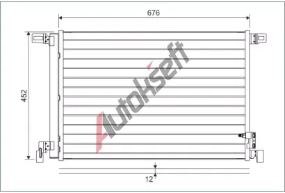 VALEO Kondenztor klimatizace VA 822609, 822609