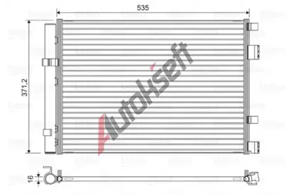 VALEO Kondenztor klimatizace VA 822610, 822610