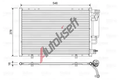 VALEO Kondenztor klimatizace VA 822613, 822613