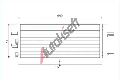 VALEO Kondenztor klimatizace VA 822615, 822615