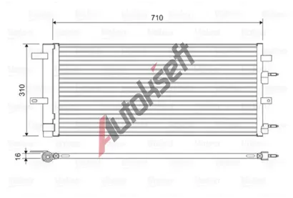 VALEO Kondenztor klimatizace VA 822618, 822618