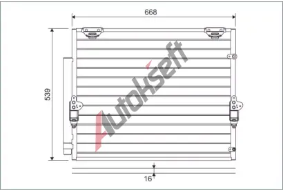 VALEO Kondenzátor klimatizace VA 822621, 822621 VALEO Kondenzátor klimatizace VA 822621, 822621