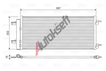 VALEO Kondenztor klimatizace VA 822626, 822626