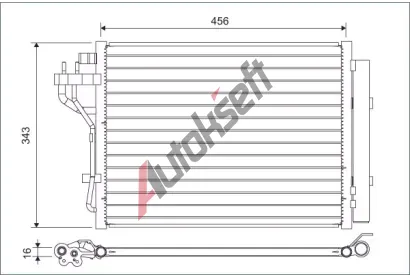 VALEO Kondenztor klimatizace VA 822629, 822629