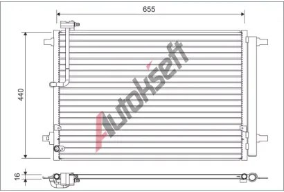 VALEO Kondenztor klimatizace VA 822633, 822633