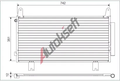 VALEO Kondenztor klimatizace VA 822634, 822634