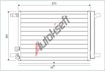 VALEO Kondenztor klimatizace VA 822635, 822635