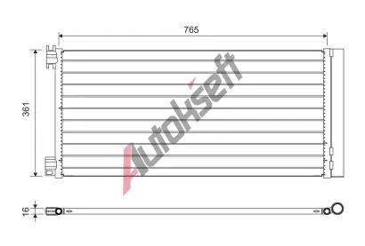 VALEO Kondenztor klimatizace VA 822637, 822637