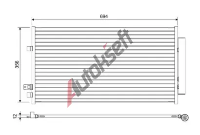 VALEO Kondenztor klimatizace VA 822638, 822638