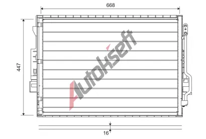 VALEO Kondenztor klimatizace VA 822643, 822643