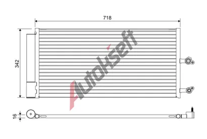 VALEO Kondenztor klimatizace VA 822644, 822644