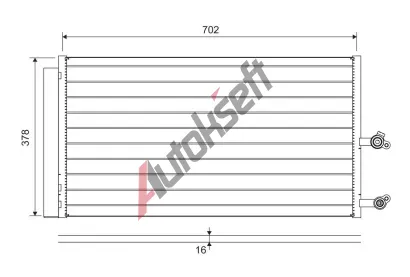 VALEO Kondenzátor klimatizace VA 822645, 822645 VALEO Kondenzátor klimatizace VA 822645, 822645