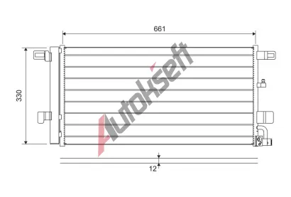 VALEO Kondenztor klimatizace VA 822650, 822650