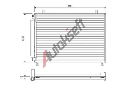 VALEO Kondenztor klimatizace VA 822656, 822656